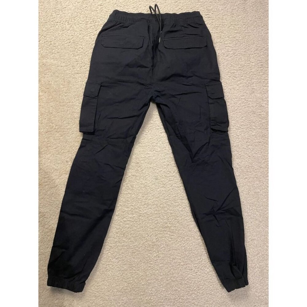 CSG Black Cargo Jogger Pants Cotton Blend Size M - Picture 6 of 11